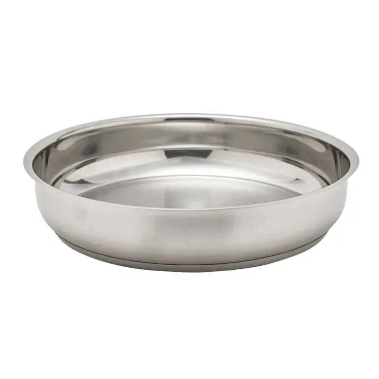 Lot de 3 Poêles acier inoxydable diamètres 20, 24 et 26 cm