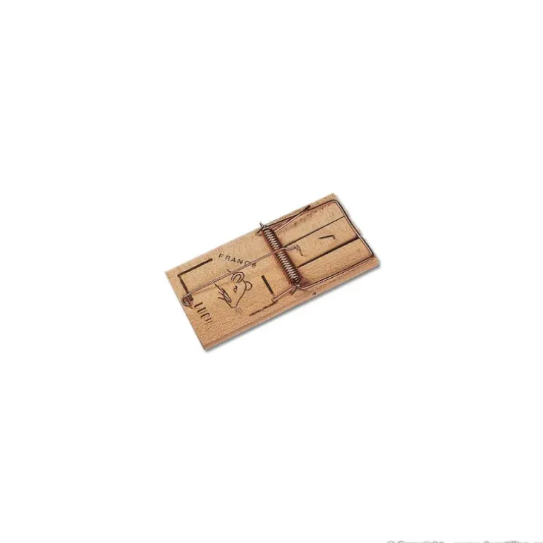 Lot de 10 Tapettes à souris en bois 4,8 X 9,7 cm