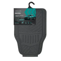 Lot de 4 Tapis de Voiture Olsen en PVC Découpable - Protection Avant & Arrière