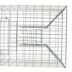 Lots de 5 nasses à rats musqués 2 entrées 100 X16 X 34 cm