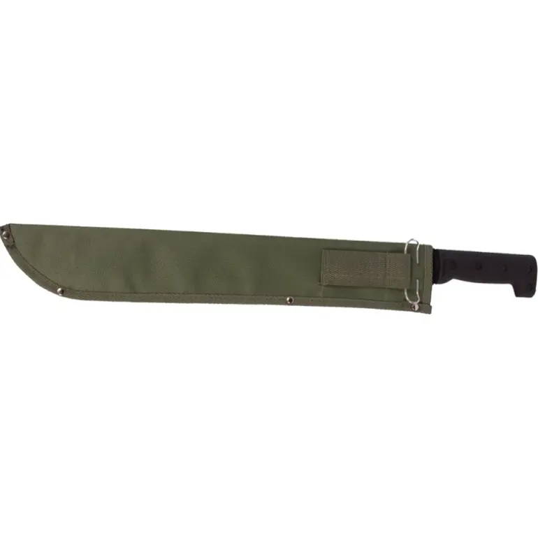 Machette lame acier inox haute qualité 43cm ép 2mm + étui toile