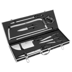 Mallette boucher professionnelle alu 8 pièces