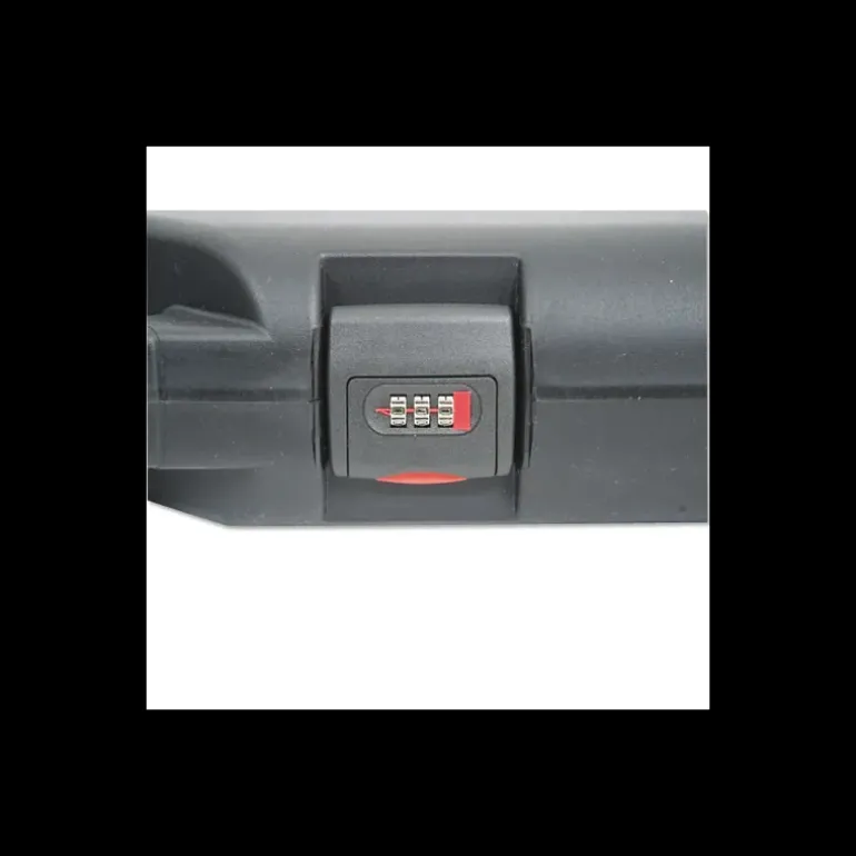 Mallette pvc fusil 2 clips 2 verrous code 3 chiffres 96x29x10cm