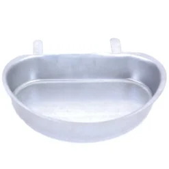 Mangeoire - Abreuvoir demi lune contenance 0,4L métal
