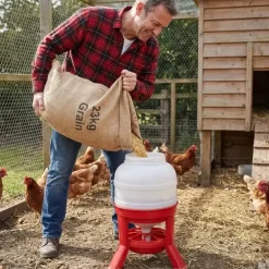 Mangeoire anti-gaspillage sur pieds 23 kg – Grande capacité