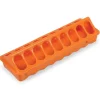 Mangeoire linéaire à trous plastique 30 cm poussins et cailles - Orange GAUN