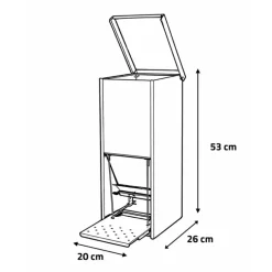 Mangeoire métallique anti nuisibles 12 kg
