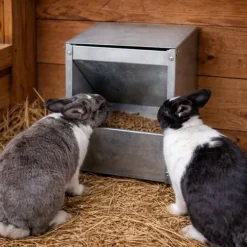 Mangeoire murale metal galvanisé lapin, rongeurs 2,5 Kg
