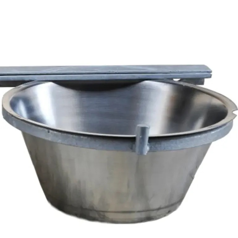 Mangeoire professionnelle double pour chenil acier galvanisé 2 X 2,5L