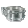 Mangeoire ronde grand animaux en acier inoxydable