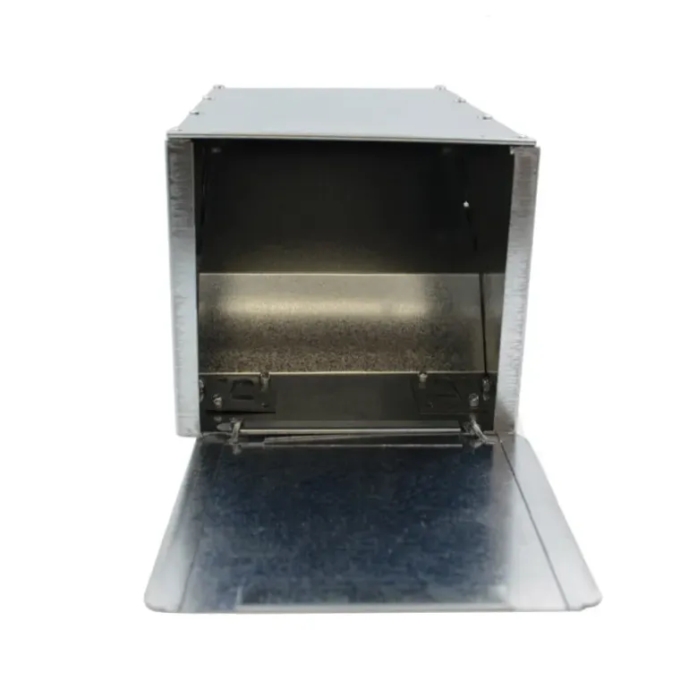 Mangeoire trémie acier galva 1 compartiment à l'unité 25x12x11 cm