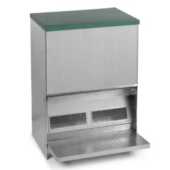 Mangeoire Trémie Anti-Nuisible Rooster 40kg - Acier Galvanisé pour Volailles