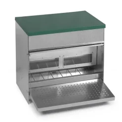 Mangeoire Trémie Anti-Nuisible Rooster 20kg - Acier Galvanisé pour Volailles