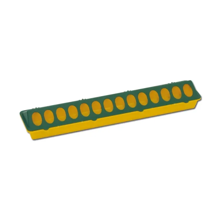 Mangeoire volaille plastique à trous 50cm