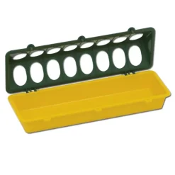 Mangeoire volaille plastique à trous 30cm
