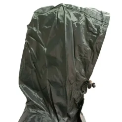 Manteau à capuche coupe vent imperméable polyester kaki S à 3XL