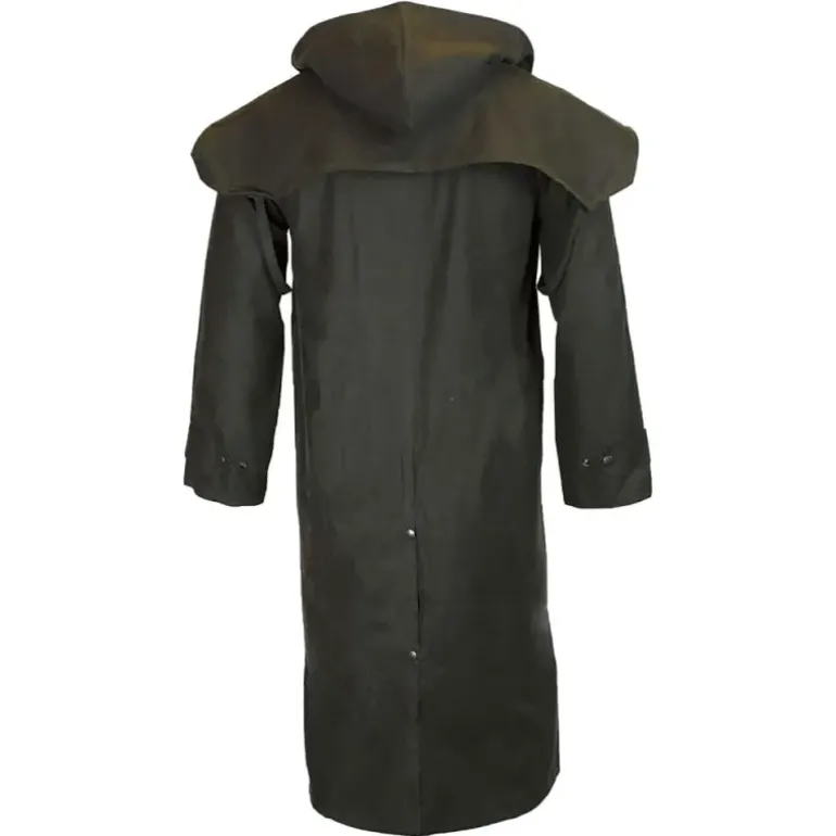 Manteau long Walker and Hawkes Waxstock Vert