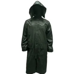 Manteau pluie étanche Treeland vert 100% polyester PVC