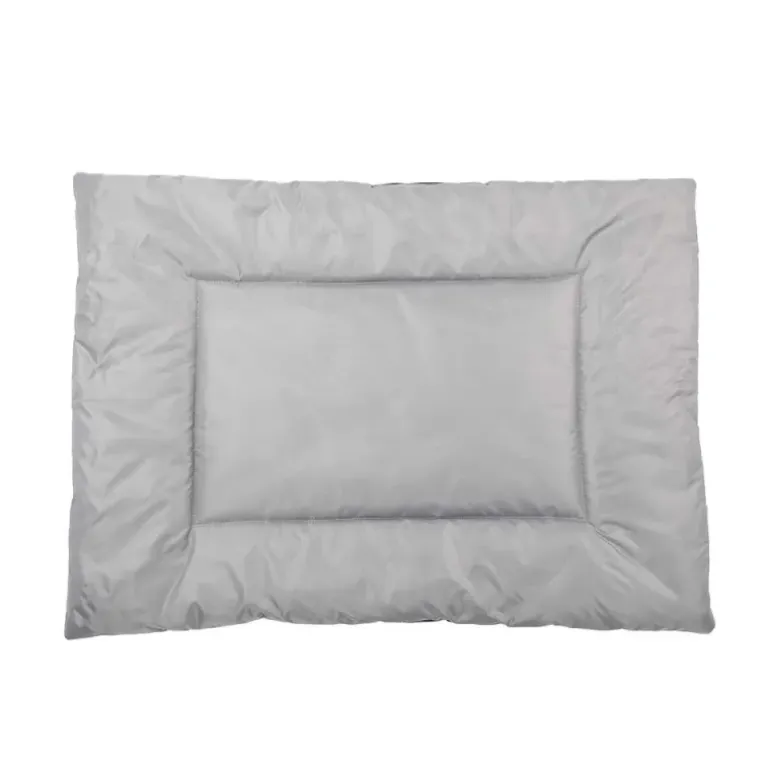 Matelas antidérapant gris 300D 90x65 cm pour chien