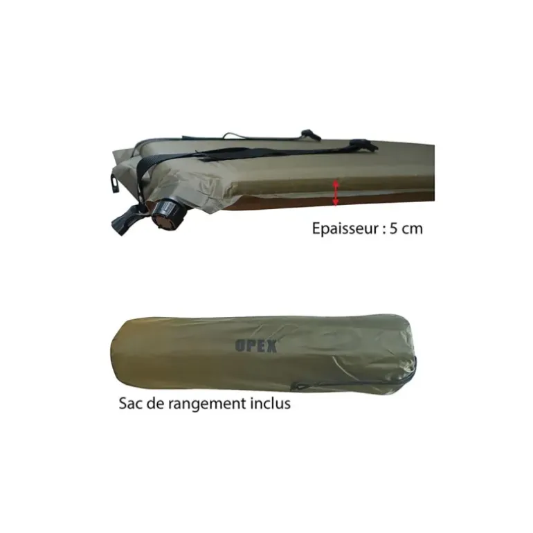 Matelas Auto-Gonflable 5cm - Confort et Praticité en Plein Air