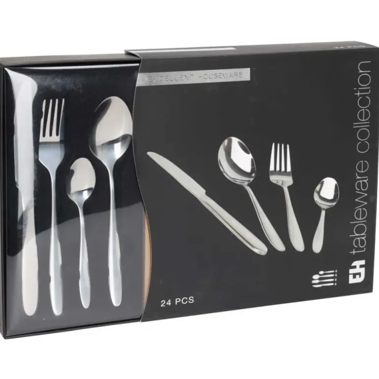 Ménagère 24 pièces – Couverts inox élégants et durables