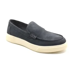 Mocassins bleus textile semelle PU mesh du 40 au 46