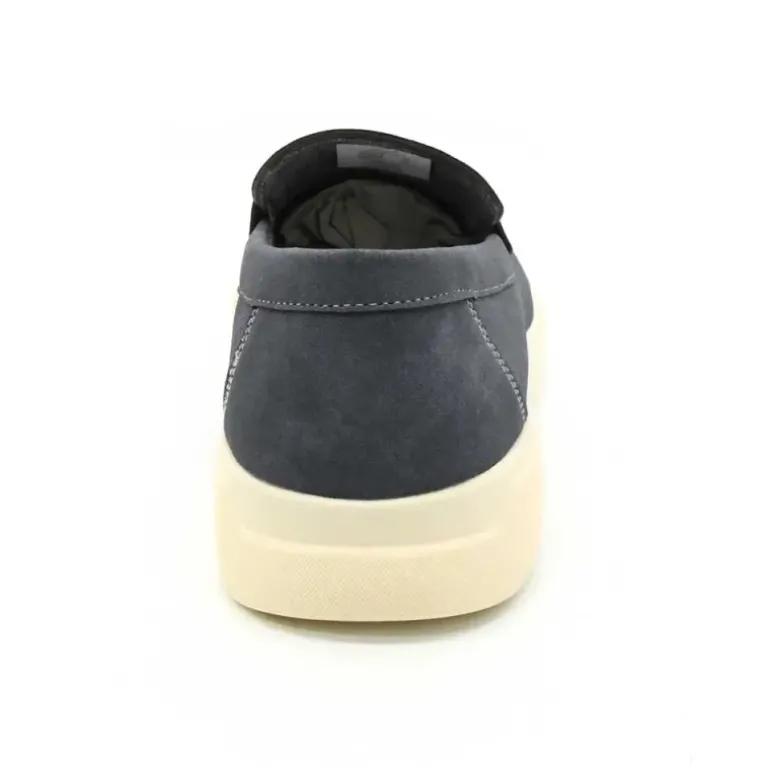 Mocassins bleus textile semelle PU mesh du 40 au 46