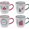 Mug Noël 200ml - Set de 4 assortis