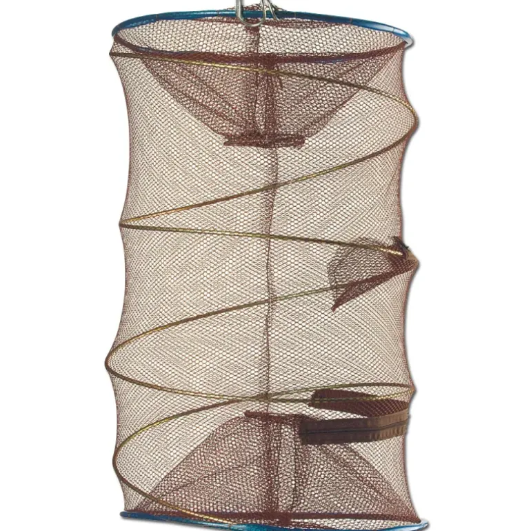 Nasse à poissons ronde pliable maille 0,9 cm Diam. 30 cm lot de 3