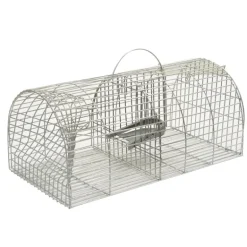 Nasse à rats en acier galvanisé 38 x 23 x 17 cm