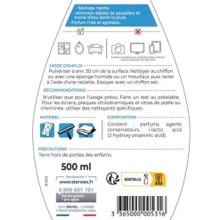 Nettoyant Spécial Vitres et Miroirs Dégraissant Starwax 500ml