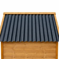 Niche en bois chalet pour chien - Taille S - Toit PVC