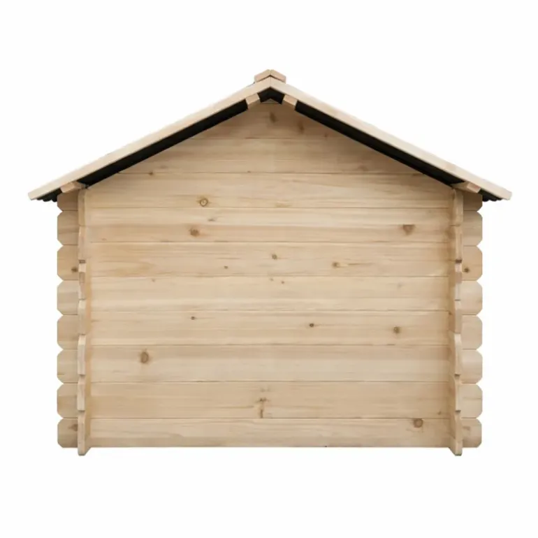 Niche en bois d'épicéa chalet madrier - Taille L - Toit PVC