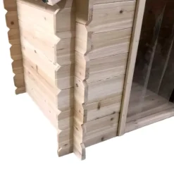 Niche en bois d'épicéa chalet madrier - Taille L - Toit PVC