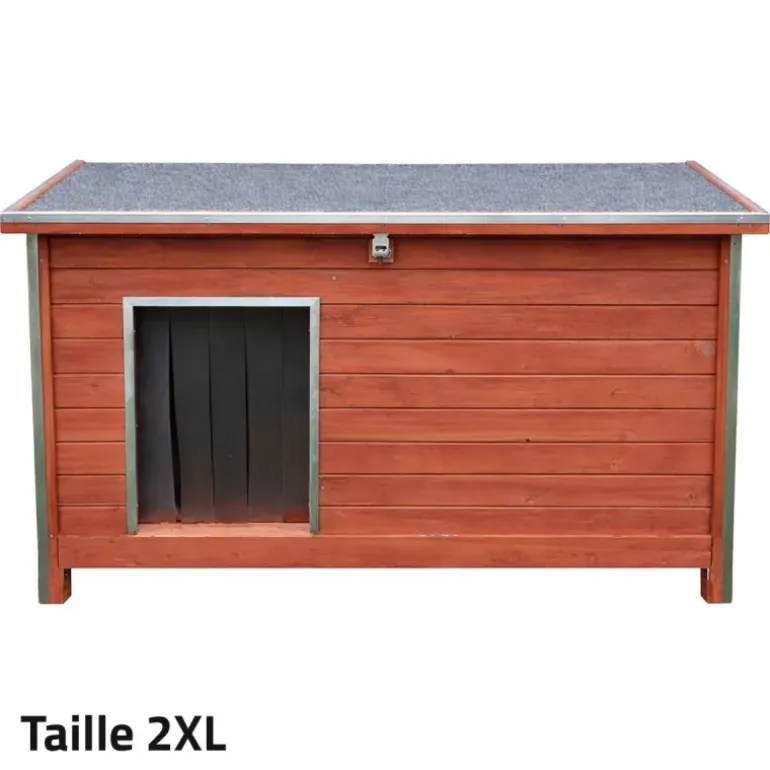 Niche en bois haute isolation Taille 2XL - Épicéa 3 couches avec toit étanche