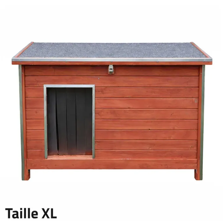 Niche en bois haute isolation Taille XL - Épicéa 3 couches avec toit étanche