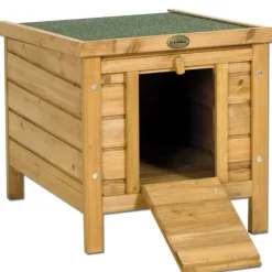 Nichoir abri poulailler Bois forme cube 42 x 51,5 x H 43 cm