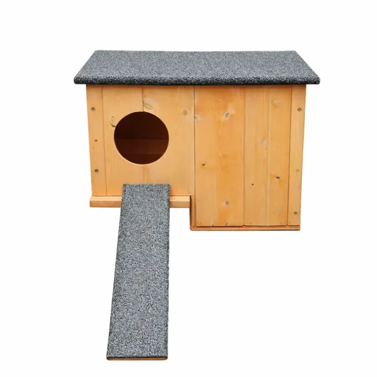 Nichoir chicane en bois pour canards d'ornement - 45x27x33cm