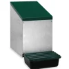 Nid pondoir galvanisé fond plastique 26,7x52x48cm fixation mur