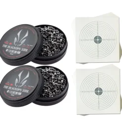 Offre spéciale 1000 plombs tête pointue 4,5mm 100 cibles 14x14cm