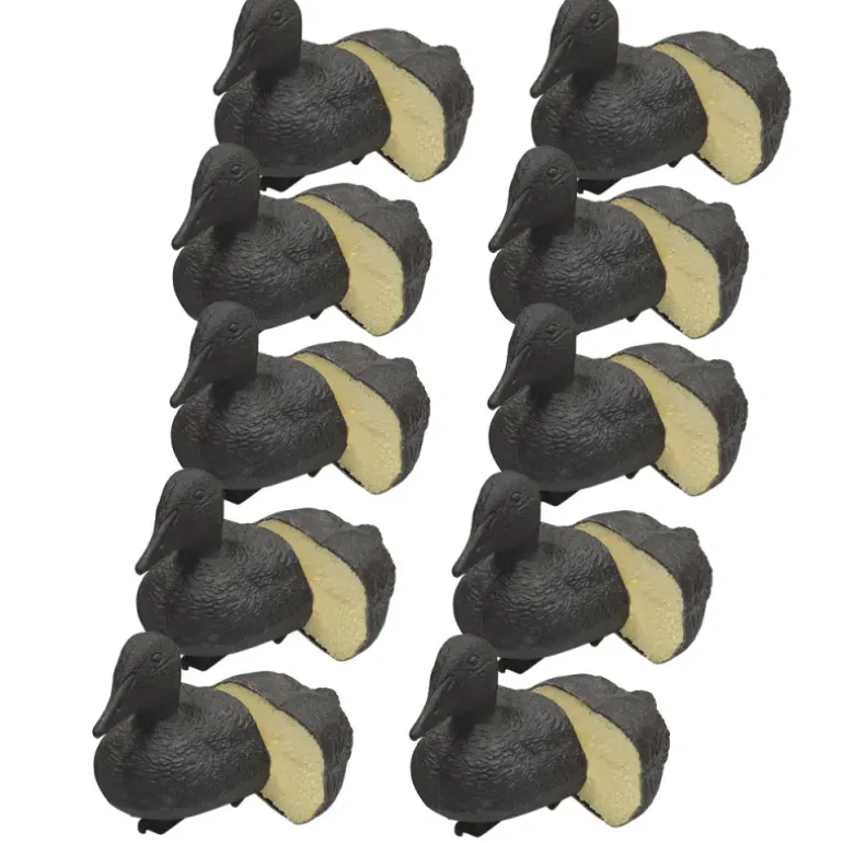 Pack 10 Appelants Eiders Noirs Moussés avec Quille Lestée