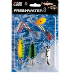 Pack 4 leurres Abu Garcia N°3 eau douce carnassiers rivière lac