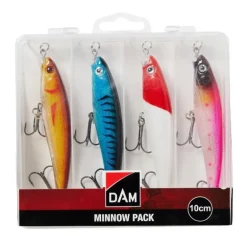 Pack 4 leurres coulants DAM carnassiers pêche profondeur 8cm 8g