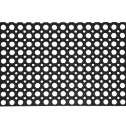 Paillasson caoutchouc 60x40x1,2cm antidérapant entrée