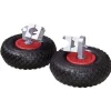 Paire de roues stabilisatrices diam. 25 cm pour brouette universelle