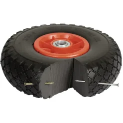 Paire de roues stabilisatrices diam. 25 cm pour brouette universelle