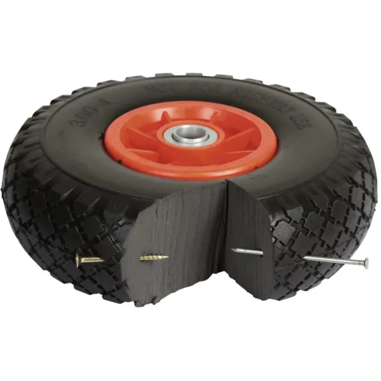Paire de roues stabilisatrices diam. 25 cm pour brouette universelle