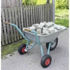 Paire de roues stabilisatrices diam. 25 cm pour brouette universelle
