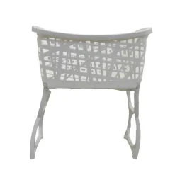 Panier à linge sur pieds - Corbeille textile rangement linge