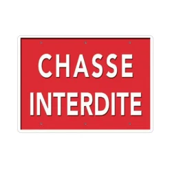 Panneau « Chasse interdite » Akilux 26x20cm